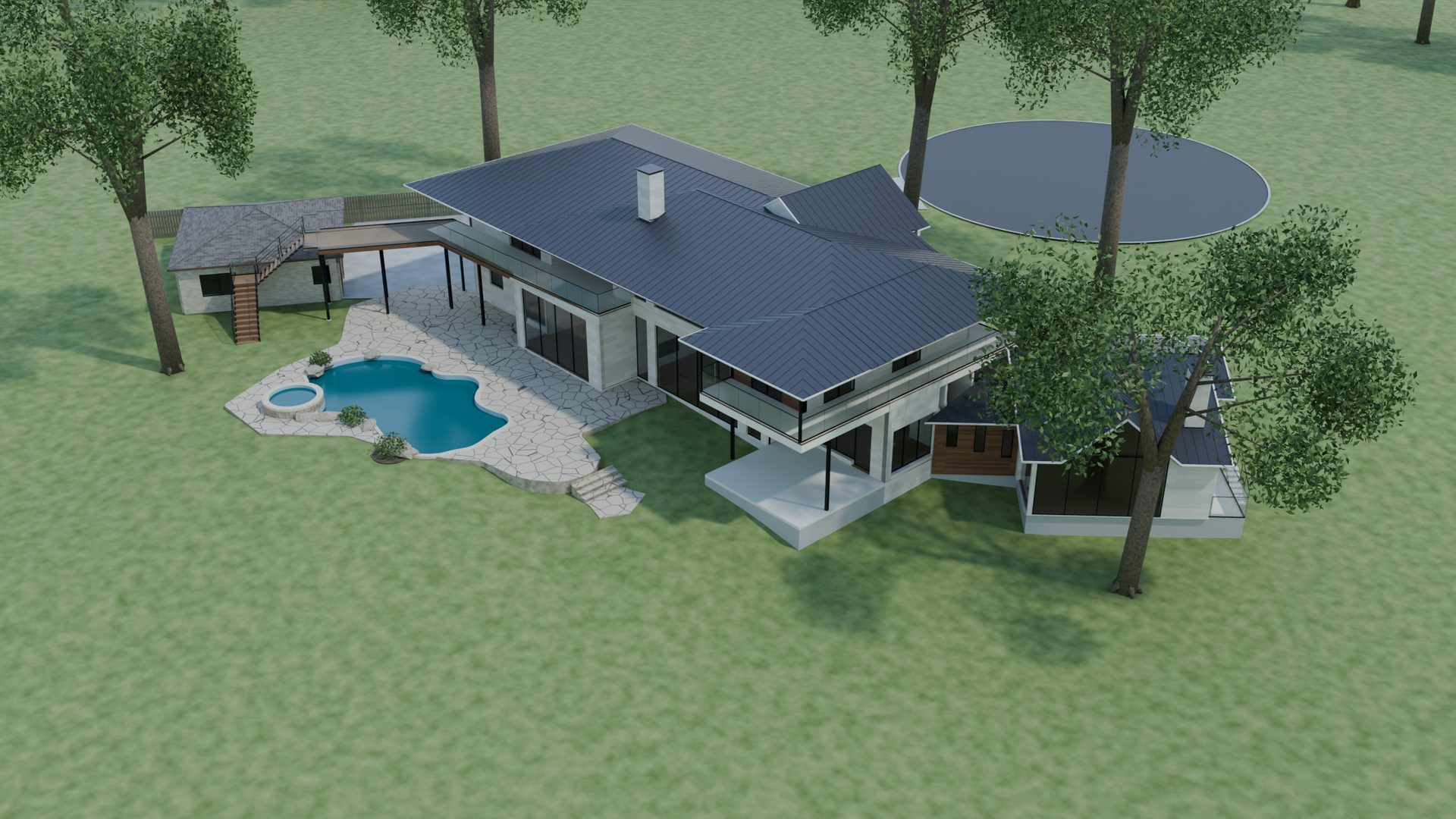 Terrain study for 417 Carter