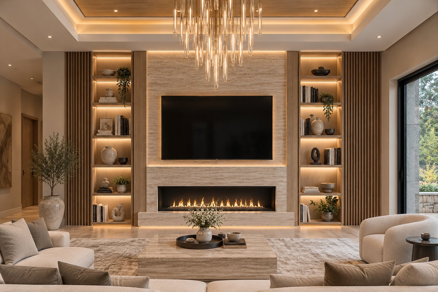 417 Carter Drive — living room rendering