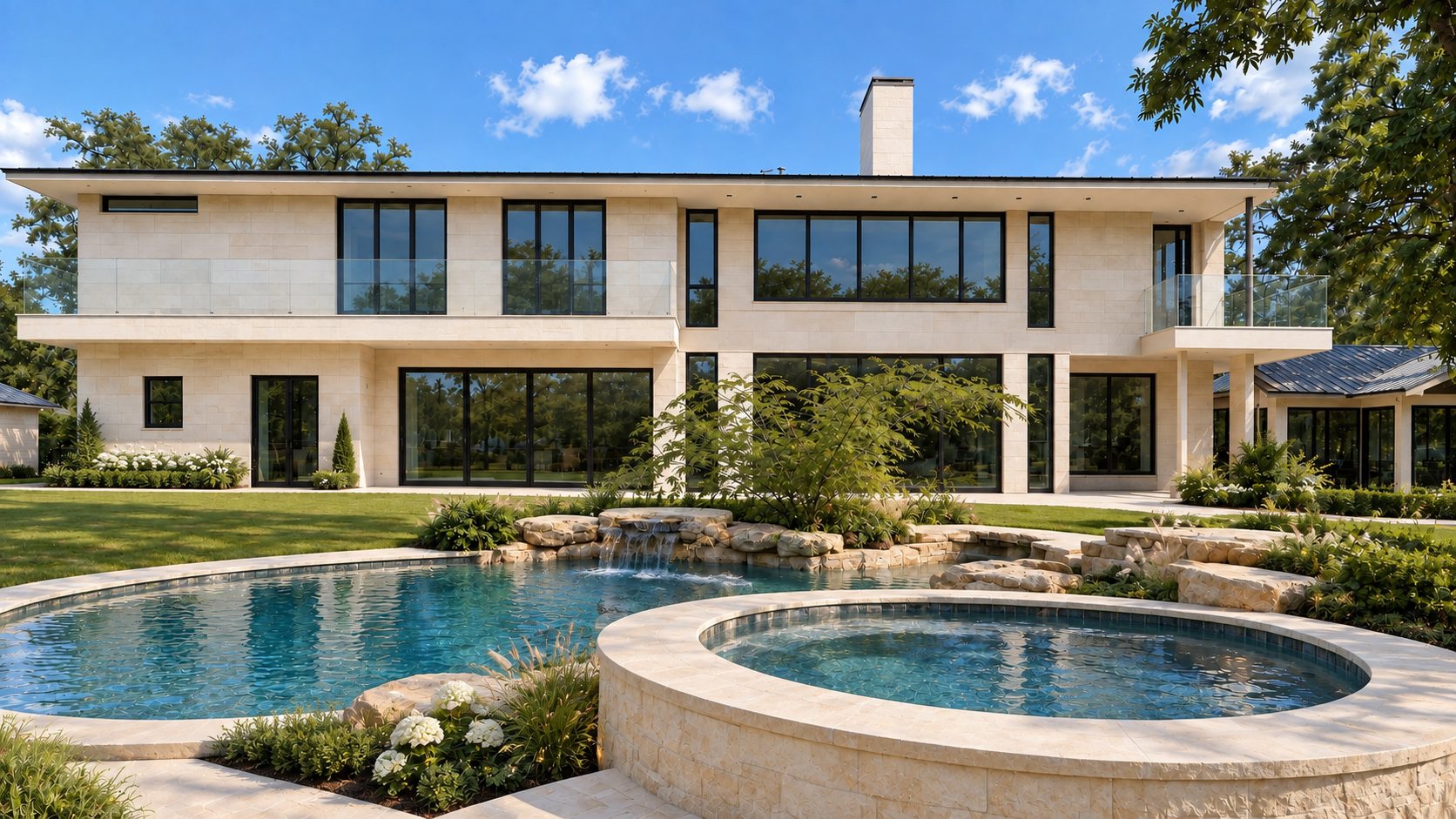 417 Carter Drive — pool terrace rendering