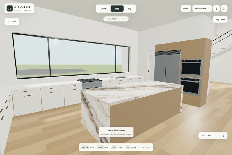 Kitchen in the explorer