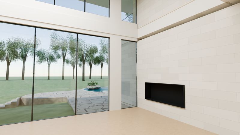 Living room interior study