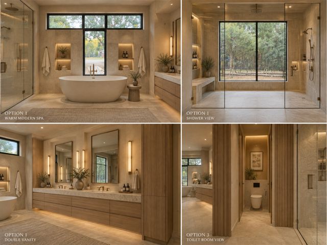 Owner's bath option renderings