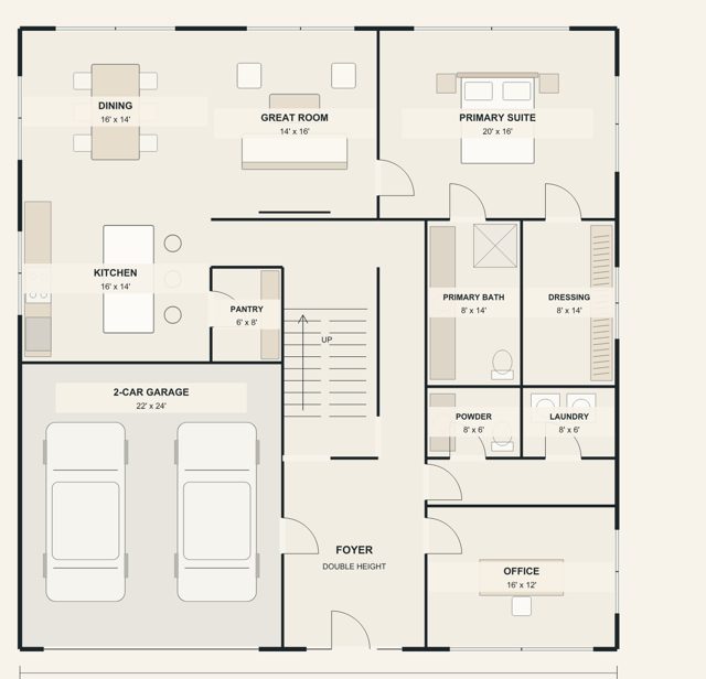 Option E — ground floor