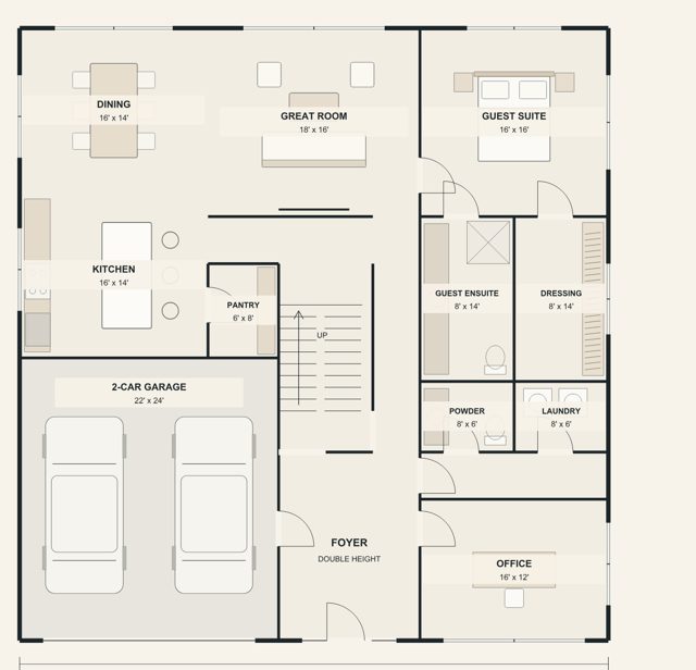 Option H — ground floor