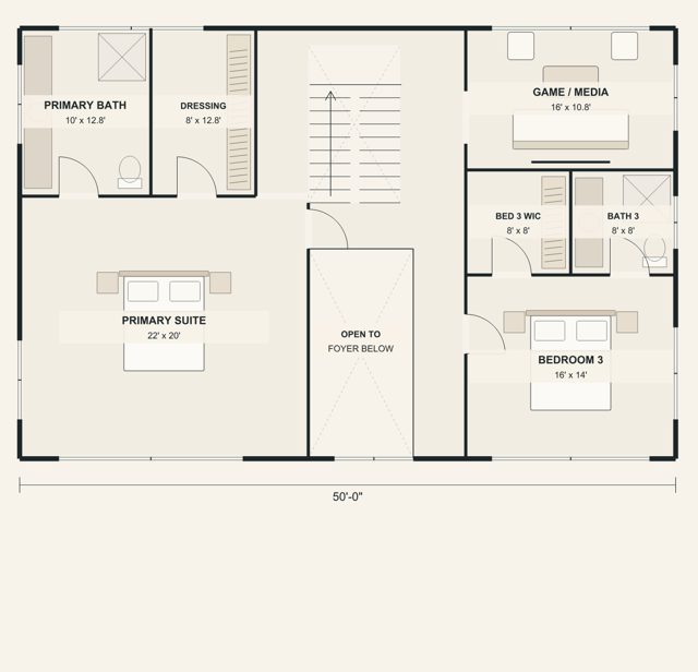 Upstairs primary plan