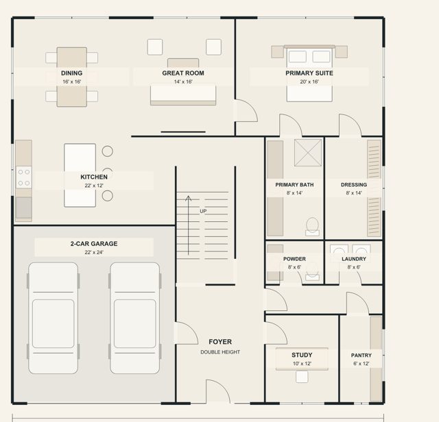 Option J — ground floor