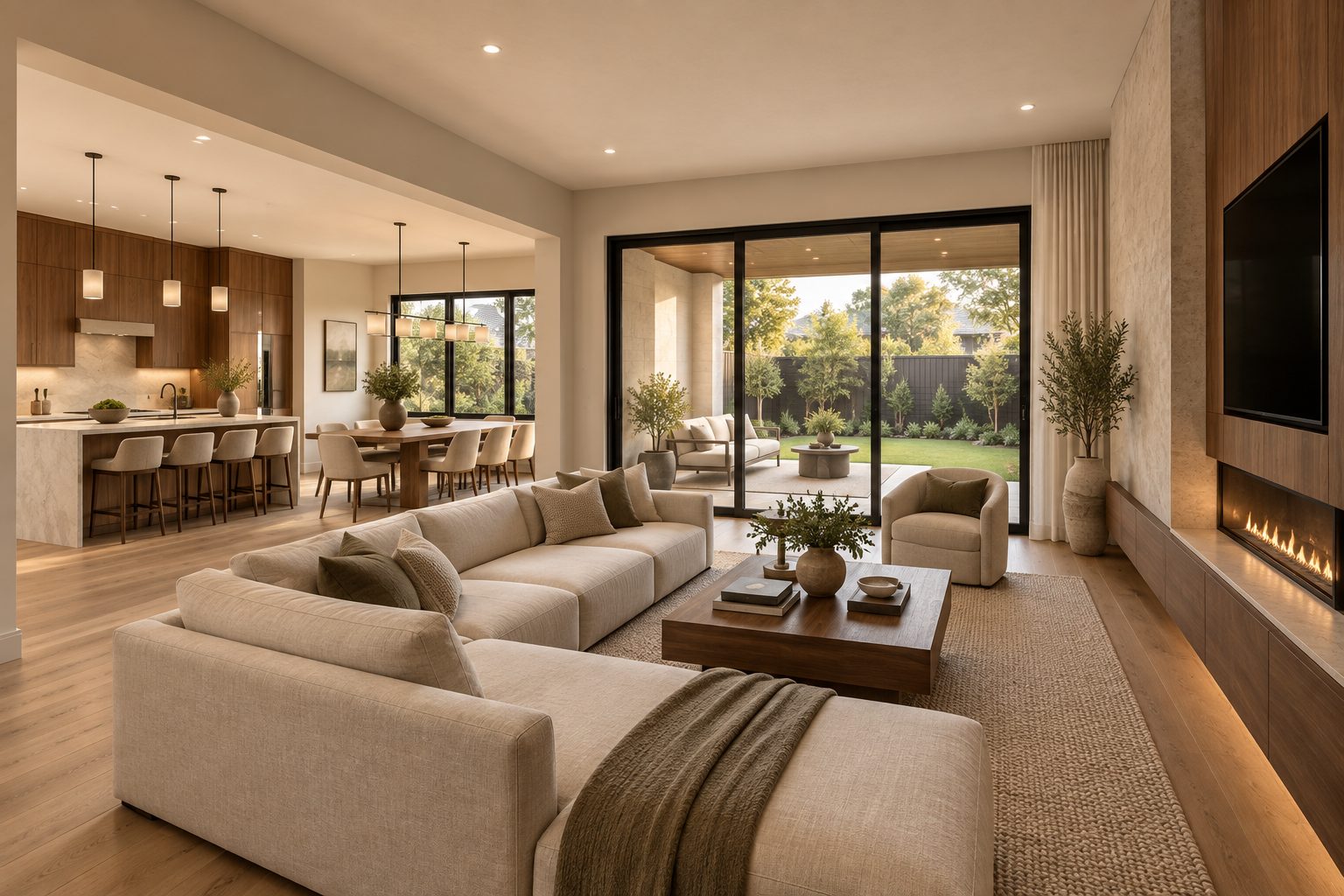 Great room of the Kaye Contemporary concept