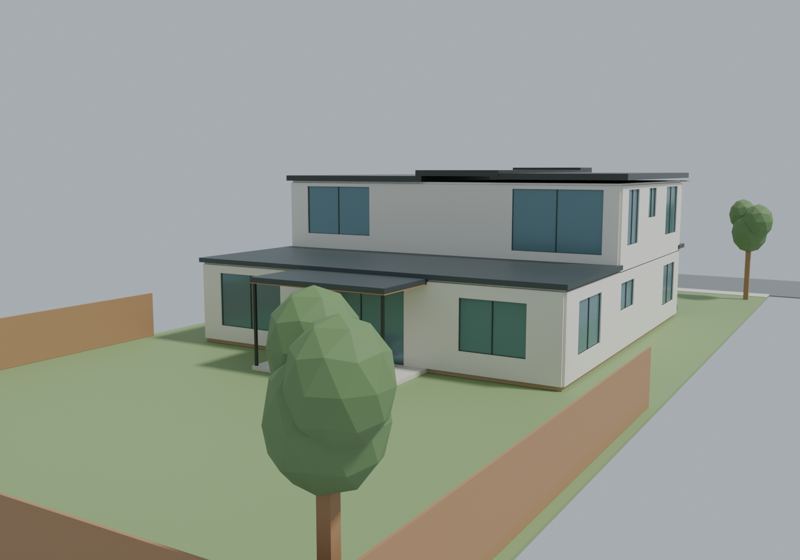 328 — garden side, massing model
