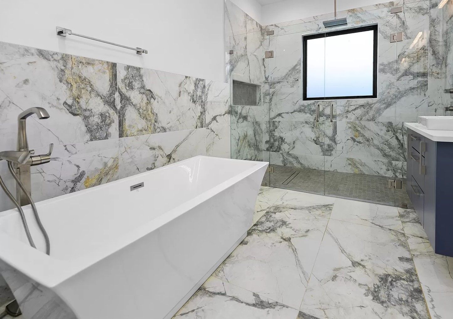 Marble bathroom